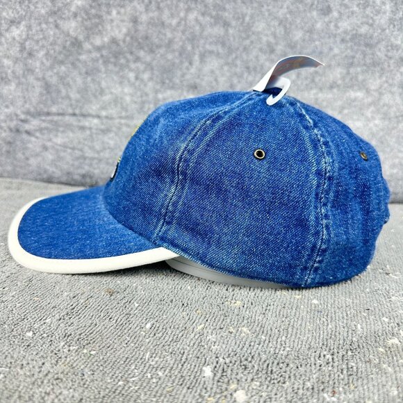 Vintage Tweety Looney Tunes Baseball Cap Youth  One Size Blue Denim Embroidered - Picture 13 of 16